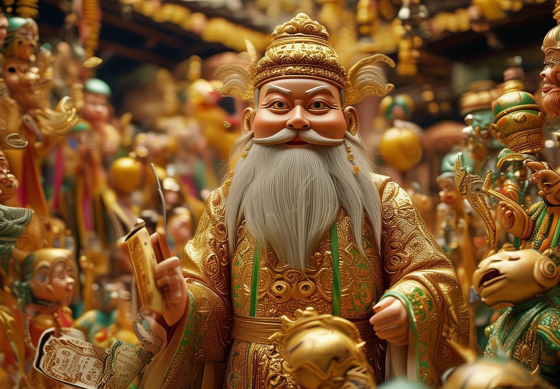 Ý Nghĩa và Nghệ Thuật của Thần Tài Hoạt Hình - Thần Tài Tam Hợp và Các Vị Thần Quan Trọng