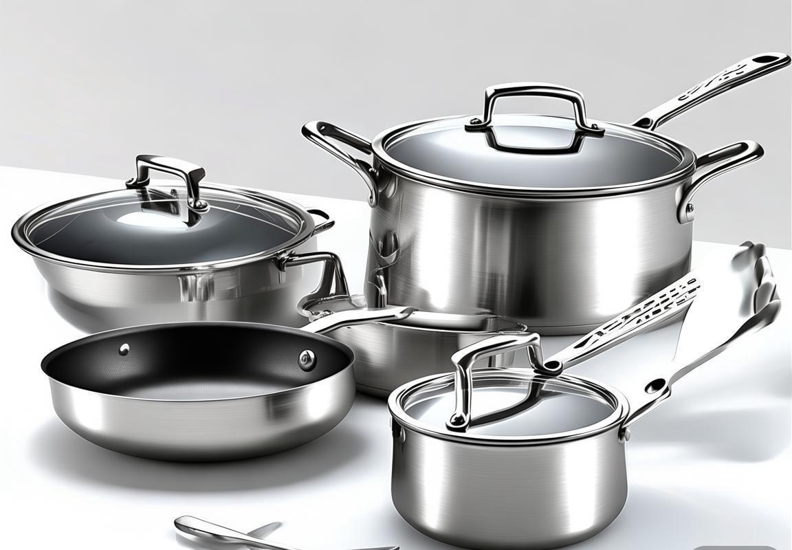 Baccarat 6 Piece Cookset - Bộ Dụng Cụ Nấu Ăn Cao Cấp Chất Liệu Thép Không Gỉ