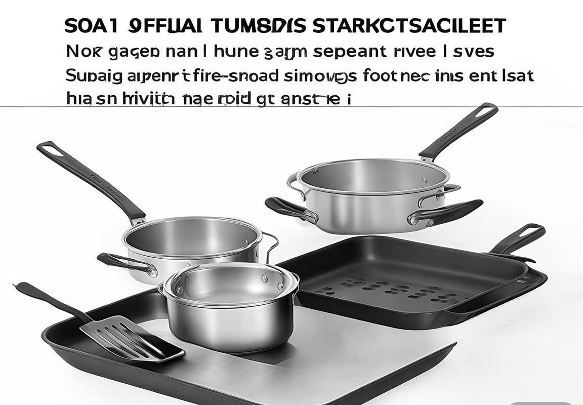 Bộ nấu ăn Baccarat 6 Piece Cookset: Nồi chống dính Titan, Mặt nắp Kính, Đồ nấu ăn Cao cấp